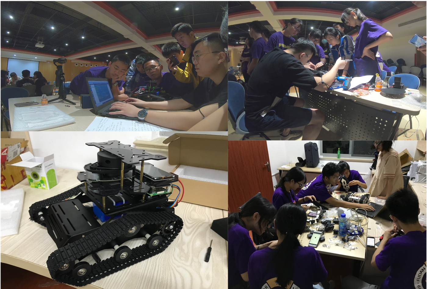 Fudan science camp robotics workshop.